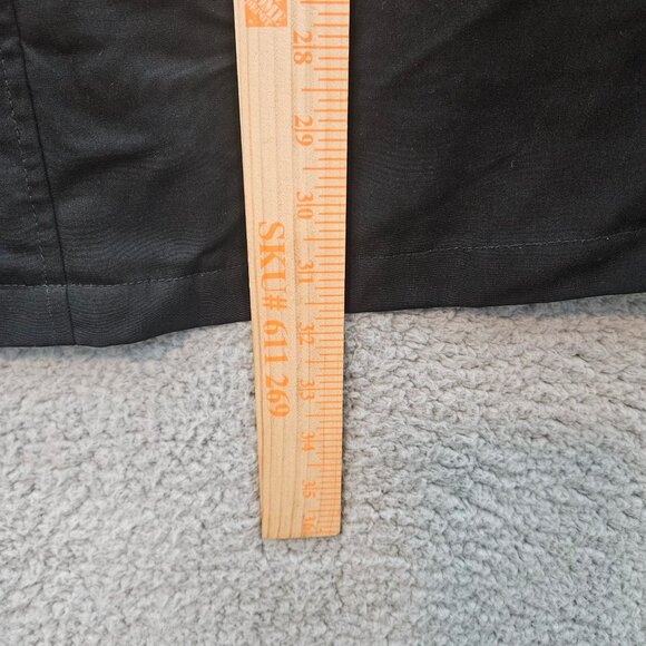 Fleet Street Ltd Womens Black Coat Lined full zip Front With Pockets Size S - Picture 6 of 6